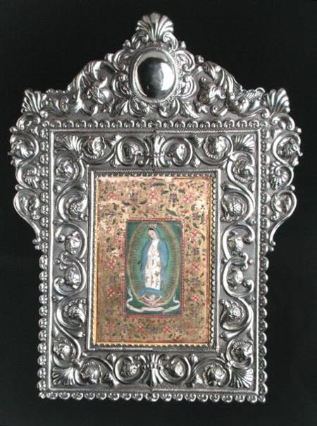 Miniature of The Virgin of Guadalupe à École indienne