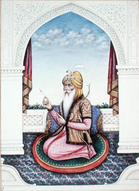 Ranjit Singh (1780-1839) Maharajah of the Punjab (pencil à École indienne