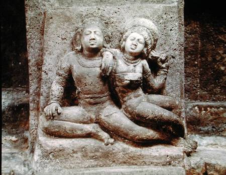 Relief of a Mithuna couple, from Cave 4 à École indienne