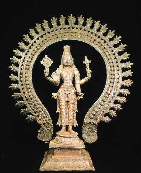 Vishnu, Late Chola à École indienne