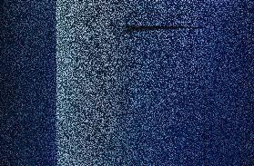 Blue minimalism or a secret door
