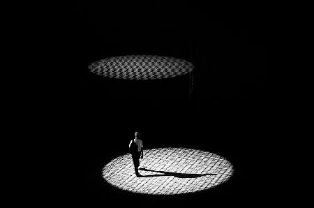 Man in a circle