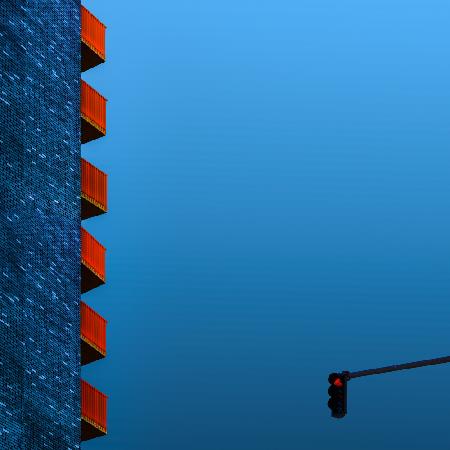 Red balconies