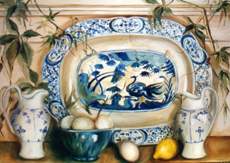 Blanc bleu porcelaine à Ingeborg Kuhn