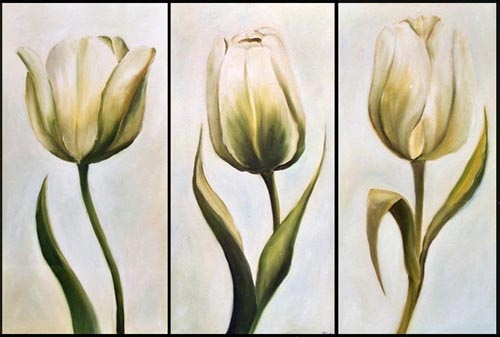 trois tulipes à Ingeborg Kuhn