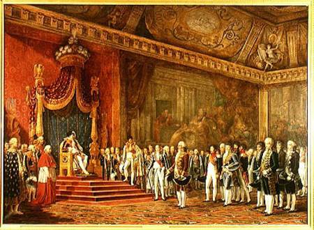 Napoleon (1769-1821) Receiving the Delegation from the Roman Senate à Innocent Louis Goubaud