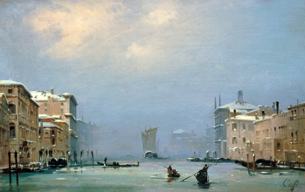 Venise / Grand Canal / Peint. de Caffi à Ippolito Caffi