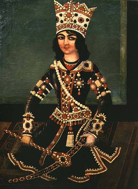 Portrait of Abbas-Minza (c.1783-1833), Prince of Persia, son of Shah Fath Ali à École iranienne