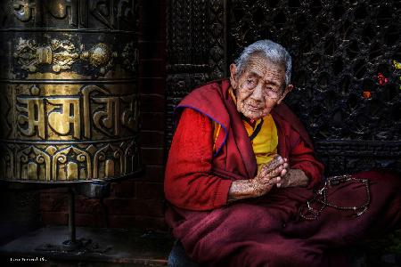 Old Nepalese nun