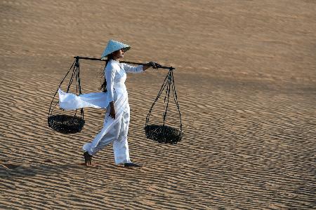 Walking on the dunes