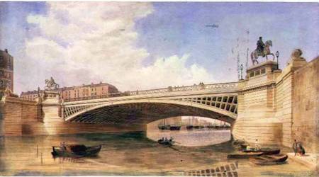 Design for Carlisle Bridge, now O'Connell Bridge, Dublin, attributed to the office of Messrs Turner à École irlandaise