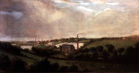 Linen Mill at Chapelford, near Lucan, Dublin, Ireland à École irlandaise
