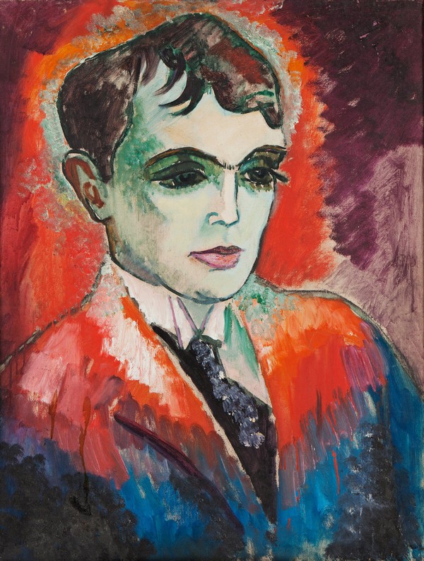 Porträt von Dichter Herman Wildenvey (1885-1959) à Isaac Grunewald
