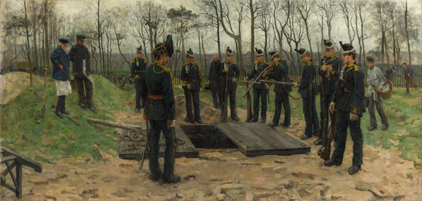 Military funeral à Isaac Israels
