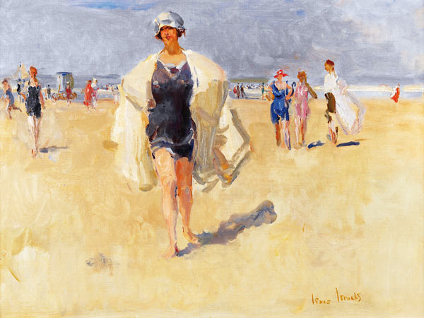 Lady on the Beach at Viareggio à Isaac Israels