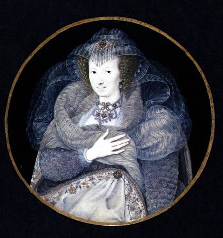 Portrait of Frances, Countess Howard à Isaac Oliver