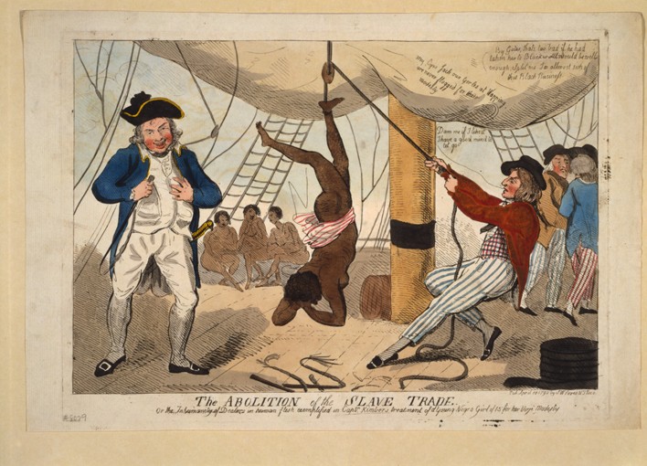 The Abolition of the Slave Trade, Or the inhumanity of dealers in human flesh exemplified in Captn.  à Isaac Robert Cruikshank