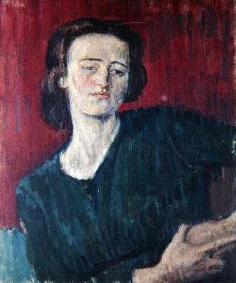Clare Winsten, 1916 (oil on canvas) à Isaac Rosenberg