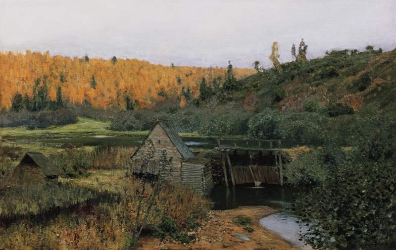 Autumn. Mill. Plyos à Isaak Iljitsch Lewitan