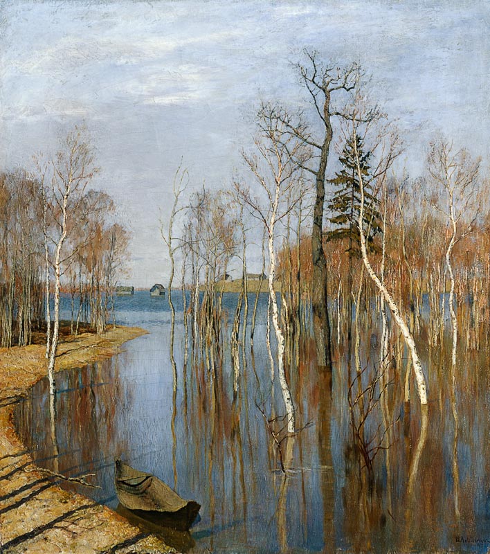 Spring, High Water à Isaak Iljitsch Lewitan