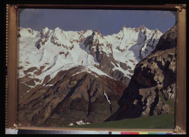 The Mont Blanc mountains à Isaak Iljitsch Lewitan