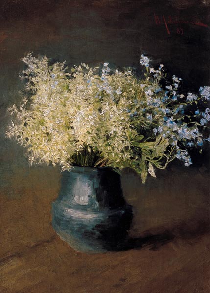 Wild Lilacs and Forget-Me-Nots à Isaak Iljitsch Lewitan