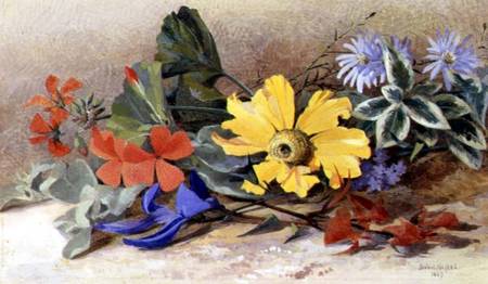 Still Life - mixed Flowers à Isabel Oakley Naftel
