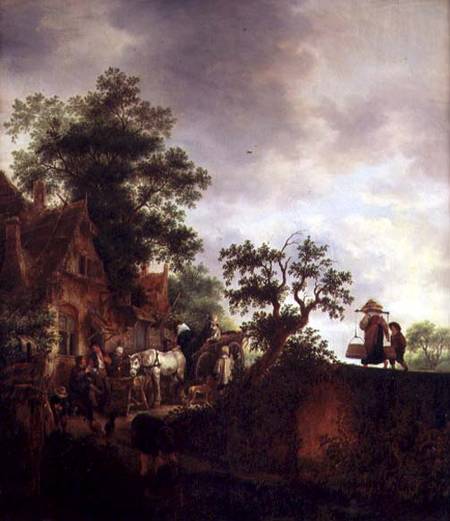 Travellers by an Inn à Isack van Ostade