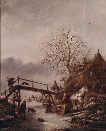 A Winter Scene à Isack van Ostade
