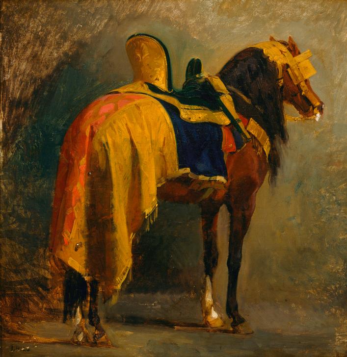 Pferd mit Schabracke à Isidore Pils