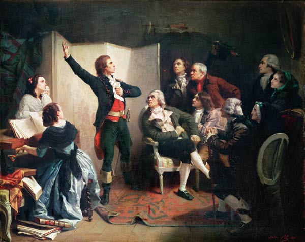 Rouget de Lisle (1760-1836) singing the Marseillaise at the home of Dietrich, Mayor of Strasbourg à Isidore Pils