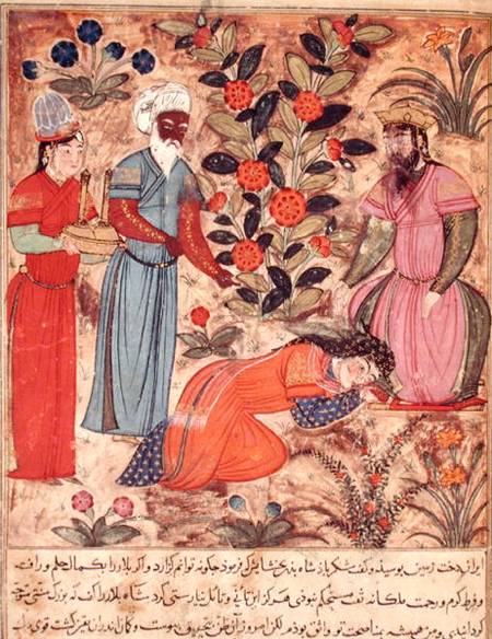 Fol.101 A Woman Beseeching the Sultan, from 'The Book of Kalila and Dimna' from 'The Fables of Bidpa à École islamique