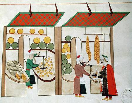 Ms.1671 Two Fruit Shops à École islamique