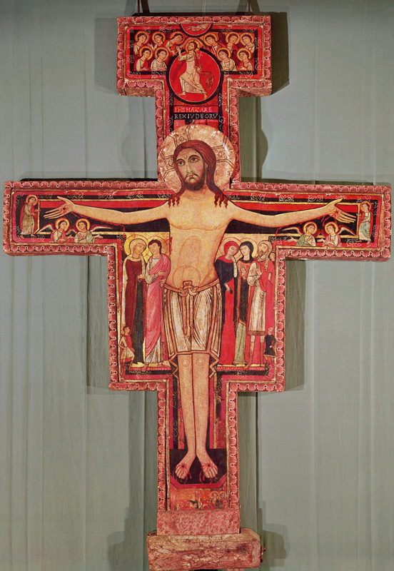 The Crucifix of St. Damian à École picturale italienne