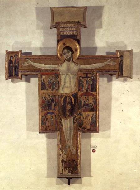 Crucifixion, Tuscan School à École picturale italienne