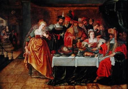 The Feast of Herod à École picturale italienne