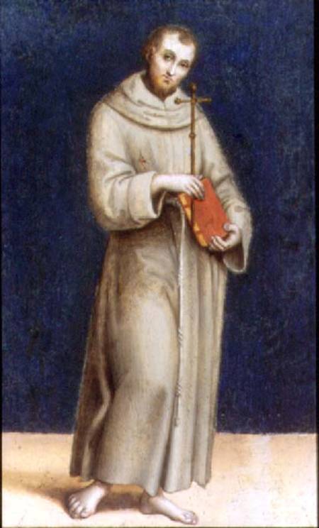 Figure of a Franciscan Monk à École picturale italienne
