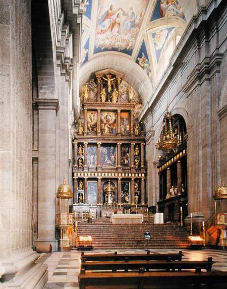 The High Altar in the Basilica (photo) à École picturale italienne