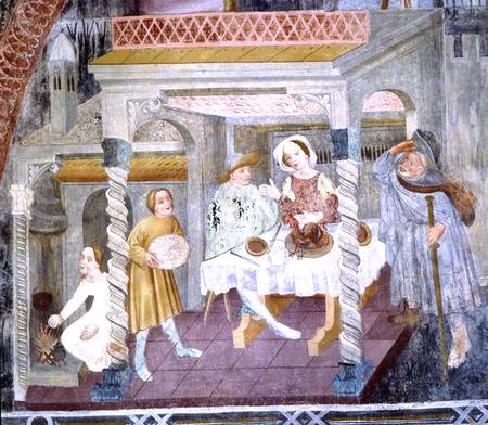 St. James Entering a House during a Meal, from the Story of St. James à École picturale italienne