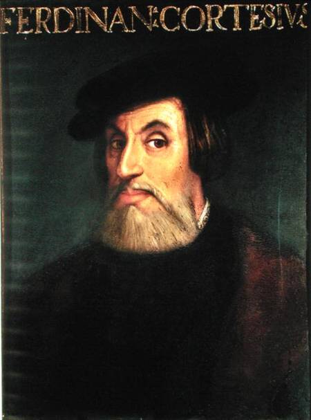 Portrait of Hernando Cortes (1485-1547) à École picturale italienne