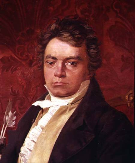 Portrait of Ludwig Van Beethoven (1770-1827) à École picturale italienne