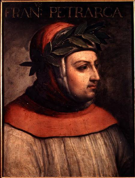Portrait of Petrarch (Francesco Petrarca) (1304-74) à École picturale italienne