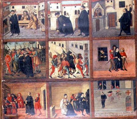 The Story of Antonio di Giuseppe Rinaldeschi, a Florentine Noble, Florentine School à École picturale italienne