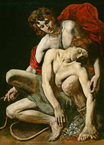 The Death of Hyacinthus à École picturale italienne