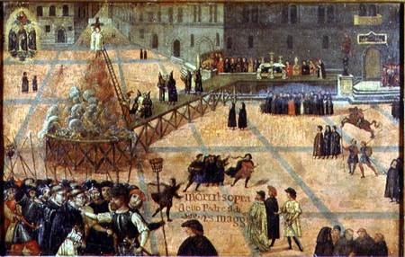 The Torture of Savonarola (1452-98) à École picturale italienne