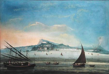 View of Naples à École picturale italienne