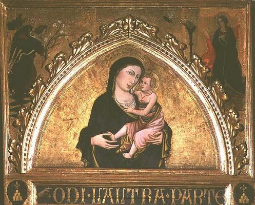 Madonna and Child (tempera on panel) à École italienne (15ème siècle)