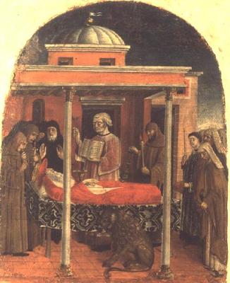 The Funeral of St. Jerome, Ferrarese School, 1450 à École italienne (15ème siècle)