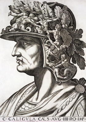 Caligula Caesar (12-41 AD), 1596 (engraving) à École italienne (16ème siècle)