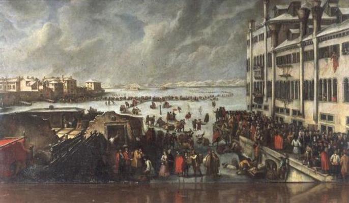 Ice on the Lagoon à École italienne (18ème siècle)